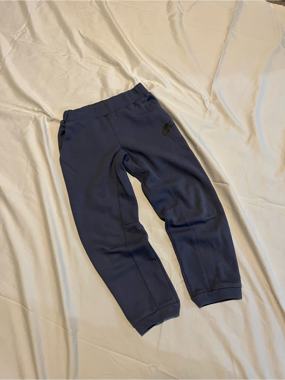 Nike Kids Navy Jogger Pants with Black Logo